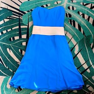 Blue bridesmaid dress, size 2